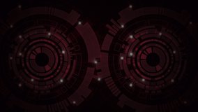 Animation of nft text over data processing and scope scanning. Global business, computing and digital interface concept digitally generated video. - Powered by Shutterstock - Get 15% off with code: PIKWIZARD15