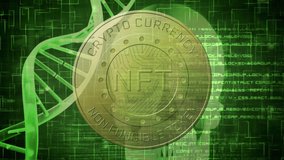 Animation of skull over data processing and dna strand on black background. Global business and digital interface concept digitally generated video. - Powered by Shutterstock - Get 15% off with code: PIKWIZARD15