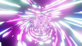 Neon sci-fi pink tunnel VJ loop background