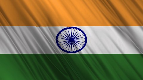 Waving Indian Flag Indin Tri Color Stock Footage Video (100% Royalty ...