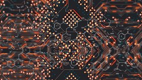 Animation of chemical formula over computer circuit board on black background. Global technology, computing and digital interface concept digitally generated video. - Powered by Shutterstock - Get 15% off with code: PIKWIZARD15