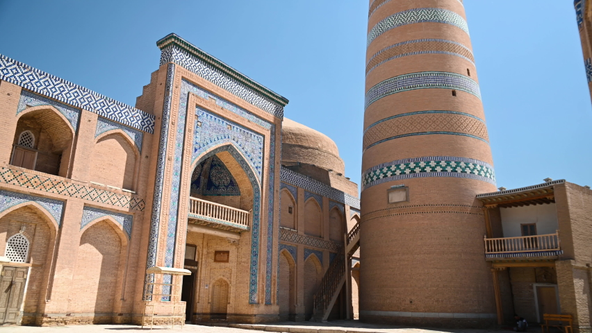 Ancient architecture of the Uzbek city of Khiva.
