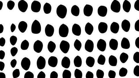 Static Animated Black Dots On White Stock Footage Video (100% Royalty