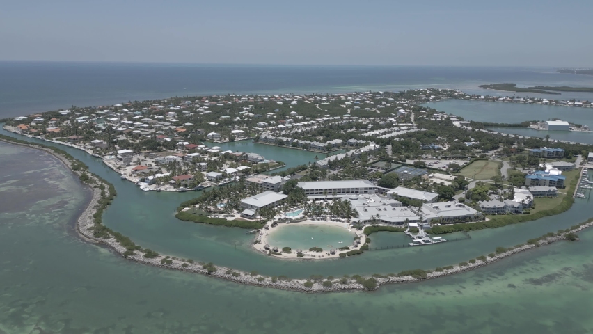 Aerial Video Luxury Vacation Homes On Duck Key Florida Keys Usa
