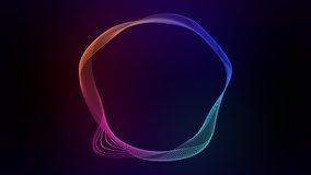 Abstract circle animation with geometric ripple effect for intro and background loop in 4K UHD. - Powered by Shutterstock - Get 15% off with code: PIKWIZARD15