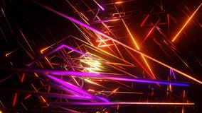 Abstract seamless multicolor psychedelic hypnotic VJ loop background. 3D graphics for music stage transition, shows, retro, hitech.