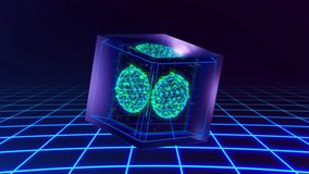 3d sphere fly around data block with hacker virus. Cyber security concept 3d animation. 3D Illustration - Powered by Shutterstock - Get 15% off with code: PIKWIZARD15