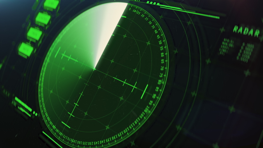 Military radar scanning area, showing multiple targets on screen, ship, aircraft. Radar screen showing scan results, 4k

 | Shutterstock HD Video #1092696457