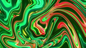 3840x2160 25 Fps. Swirls of marble. Liquid marble texture. Marble ink green color. Fluid art. Very Nice Abstract Colorful Design Green Swirl Texture Background Marbling Video. 3D Abstract, 4K.
