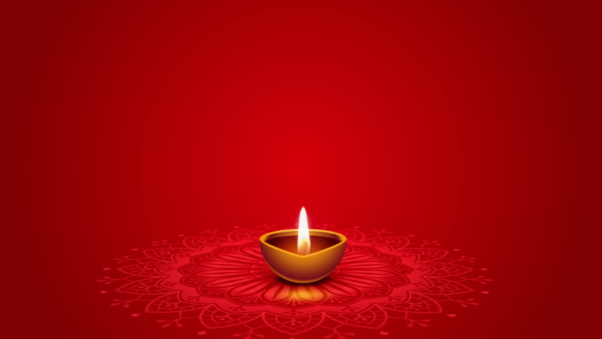 Premium creative happy diwali red empty space for text Royalty-Free Stock Footage #1092740271