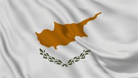 Flag of Cyprus. High quality 4K resolution	
