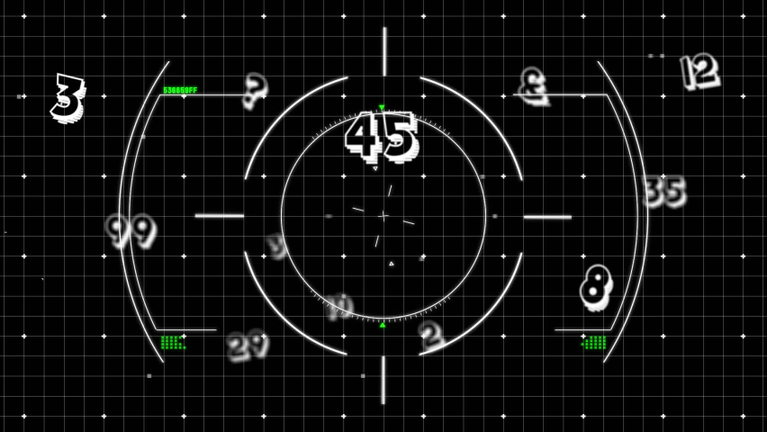 Animation of viewfinder, math formulas and numbers on black background. Science, math, data processing and technology concept digitally generated video. - Powered by Shutterstock - Get 15% off with code: PIKWIZARD15