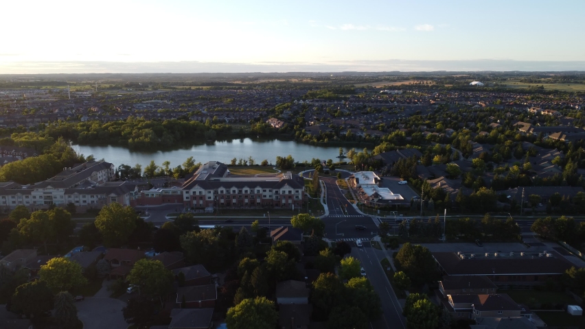 A nice and clam flight to the lake