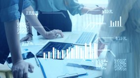 Global business teamwork brainstorm idea sharing, Communication network technology, Data management system DMS strategy digital transformation company - Powered by Shutterstock - Get 15% off with code: PIKWIZARD15