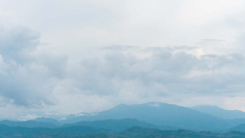time laspe clouds rain moving on mountain