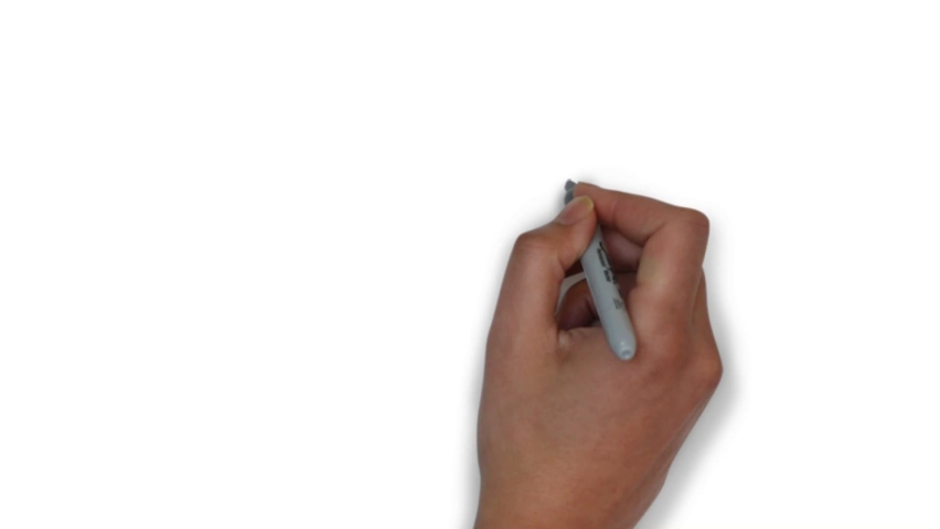 High walls of an old castle whiteboard drawing