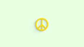 Peace sign loop animation with morphing - Powered by Shutterstock - Get 15% off with code: PIKWIZARD15