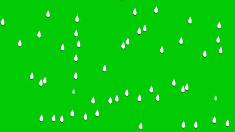 Animated Rain On Green Screen Animation Stock Footage Video (100% ...