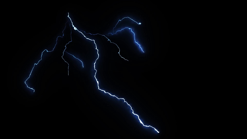 Lightning in high definition 4k resolution. 