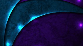Abstract blue purple grunge wavy glowing neon background. Seamless looping motion design. Video animation Ultra HD 4K 3840x2160