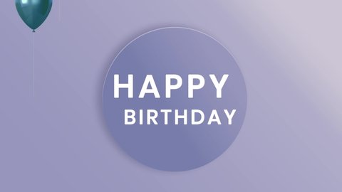 Happy Birthday Balloon Birthday Stock Footage Video (100% Royalty-Free ...