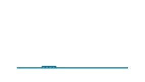 Animated Illustration of Blue Statistic Curve with Dot Bounced and Arrow Growing Up showing Profit Goal on Good Business. Suitable to place on business and finance content.