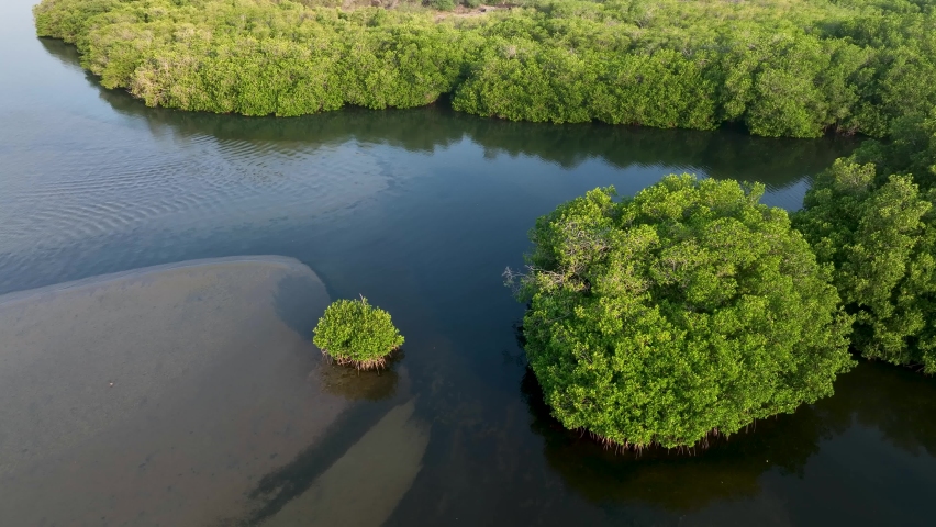 Aerial drone view of Chacahua