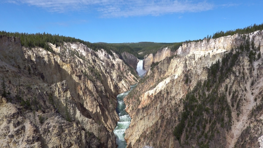 Lower Falls of the Yellowstone in Yellowstone National Park at Wyoming