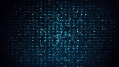 Abstract Binary Code Matrix Background Animated Stock Footage Video ...