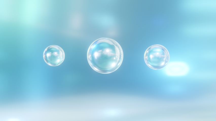 The mixing of bubbles forms a beneficial moisturizer. The elements of a macro shot come together to form a serum. 3D cosmetic animation. Liquid blobs that are morphing in a metaball animation. | Shutterstock HD Video #1092912477