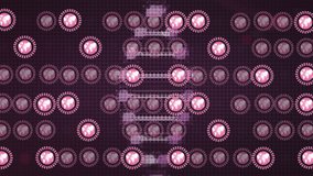 Animation of digital rotating dna helix against graphical computer network icons. Hologram, digitally generated, multiple exposure, genetic, medical, telecommunication, globalization and technology. - Powered by Shutterstock - Get 15% off with code: PIKWIZARD15