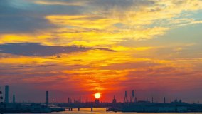 Time lapse of the scenery of dawn of a modern waterfront city. - Powered by Shutterstock - Get 15% off with code: PIKWIZARD15