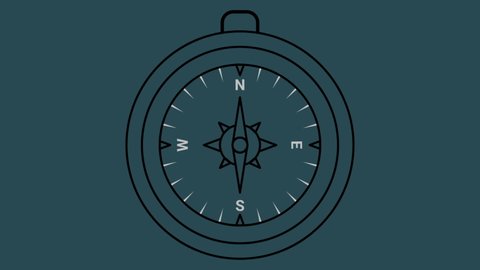 Compass Motion Graphics Perfect Footage Stock Footage Video (100% ...