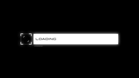 Futuristic Cyberpunk Loading Progress Animation Isolated Stock Footage ...