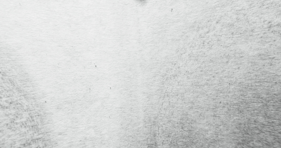 Ink water blot. Opener transition. Grunge overlay. Black paint drop splash motion on white grain texture abstract empty space background.