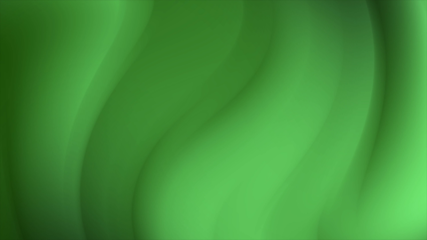 Bright green blurry gradient waves abstract motion background. Seamless loop
