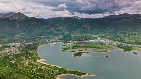 Dillon Colorado Winter Summer Resort Recreation Stock Footage Video