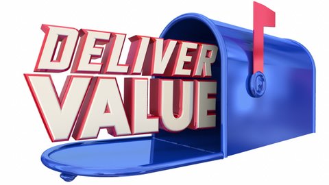 Deliver Value Mailbox Great Service Product Stock Footage Video (100% ...