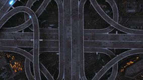 Busy Urban Highway Junction Optical Signals Transferring Ai Data Through Network Fly Over Aerial Shot At Dusk 5g High Speed Internet Artificial Intelligence High Tech Urban Area - Powered by Shutterstock - Get 15% off with code: PIKWIZARD15