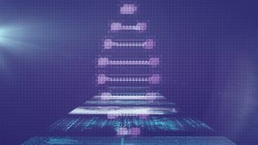 Animation of dna over navy digital space with screens with diverse data. Digital interface, data processing and technology concept digitally generated video. - Powered by Shutterstock - Get 15% off with code: PIKWIZARD15