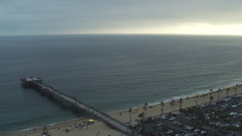 Beach Sunset Yachts Floating Bay Pier Stock Footage Video (100% Royalty ...