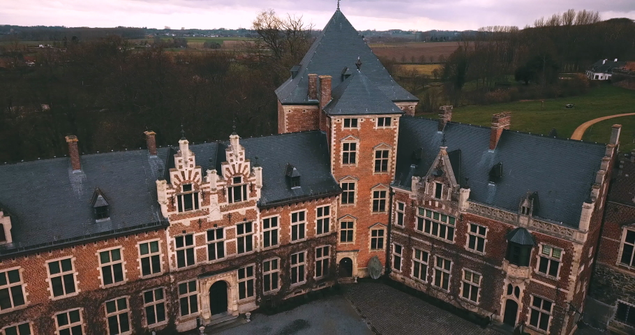 Ancient Gaasbeek Castle in Belgium
