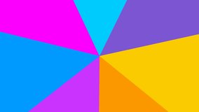 Animated abstract colorful rotating background. illustration. Looped video.