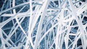 Abstract background with low poly blue wavy cables stripes. Modern connection digital 3d rendering 4k looping animation.

 - Powered by Shutterstock - Get 15% off with code: PIKWIZARD15