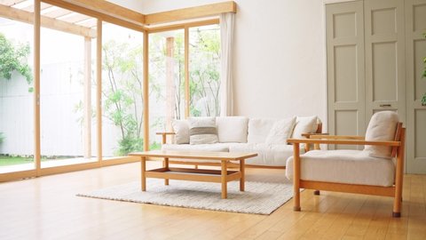 Empty Modern Interior Home Decoration Stock Footage Video (100% Royalty