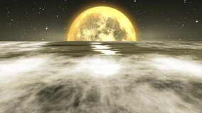 Beautiful Ocean fantasy with full moon - Powered by Shutterstock - Get 15% off with code: PIKWIZARD15