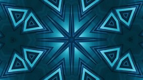 Futuristic, sleek and ultra cool star abstract - hypnotic minimalism, seamless looping kaleidoscope corridor background - great for relaxing melodic psychill, time lapse chillout vj music videos.