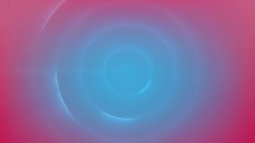 Animation of pink to blue gradient with abstract shapes in background. Light and colour concept digitally generated video.