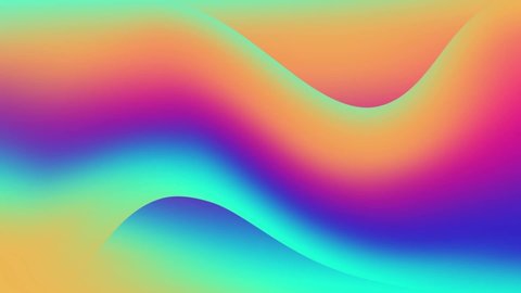 Gradient Abstract Wave Animation Background Stock Footage Video (100% ...