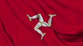 Flag of Isle of Man. High quality 4K resolution	